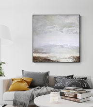 Load image into Gallery viewer, Large Beige Abstract Landscape Painting Bright Brown Painting Ap012