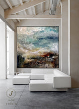 Load image into Gallery viewer, Beach Texture Painting,Original Sea Abstract Oil Painting Qp057