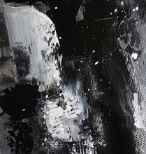 Load image into Gallery viewer, Black And White Wall Art Abstract Painting Contemporary Painting YP052