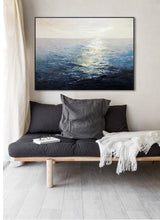 Load image into Gallery viewer, Original Ocean Abstract Painting Seascape Abstract Painting Qp074