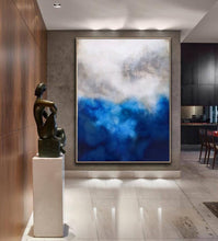 Load image into Gallery viewer, Blue Painting Abstract Painting Bedroom Art Paintings NP067