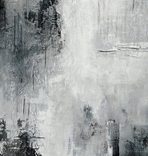 Load image into Gallery viewer, Black White Landscape Wall Art Handmade Abstract Painting Ap017