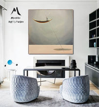 Load image into Gallery viewer, Oversized Wall Art for Living Room Boat Painting, Wall Decor Art Bt001
