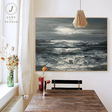 Load image into Gallery viewer, Large Sky And Sea Painting Marine Sunrise Landscape Painting Qp063