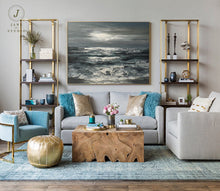 Load image into Gallery viewer, Large Sky And Sea Painting Marine Sunrise Landscape Painting Qp063