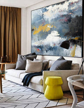 Load image into Gallery viewer, Cloud Abstract Art Oil Painting Sky Abstract Painting on Canvas Np033