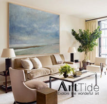 Load image into Gallery viewer, Beach Abstract Acrylic Painting Sky And Sea Painting Ap013