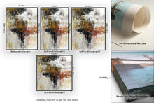 Load image into Gallery viewer, Brown White Red Abstract Painting Giant Canvas Painting Fp094