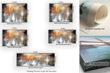 Load image into Gallery viewer, Grey Orange White Abstract Painting Colorful Abstract Art Fp061