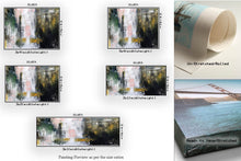 Load image into Gallery viewer, Black White Green Abstract Painting xl Abstract Painting Qp069