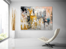 Load image into Gallery viewer, Pink Yellow White Abstract Painting Home Decor Qp041