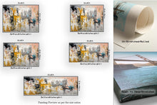 Load image into Gallery viewer, Pink Yellow White Abstract Painting Home Decor Qp041