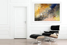 Load image into Gallery viewer, Brown Gold Yellow Abstract Painting on Canvas Large Size Art Fp095