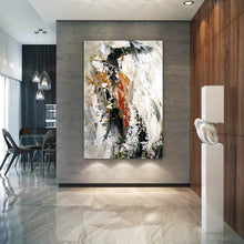 Load image into Gallery viewer, White Black And Red Abstract Painting Modern Painting for Home Fp040