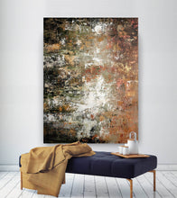 Load image into Gallery viewer, Brown White Abstract Wall Art Original Painting Fp042