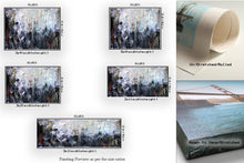 Load image into Gallery viewer, Black Brown Gray Abstract Painting Palette Knife Canvas Qp006