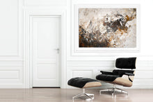 Load image into Gallery viewer, Large Brown White Abstract Painting Modern Abstract Painting Qp007