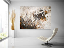 Load image into Gallery viewer, Large Brown White Abstract Painting Modern Abstract Painting Qp007