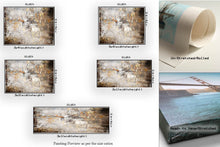 Load image into Gallery viewer, Brown White Yellow Original Abstract Painting on Canvas Home Decor Fp002