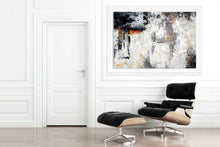 Load image into Gallery viewer, Black And White Abstract Painting Red Yellow Painting for Home Fp081