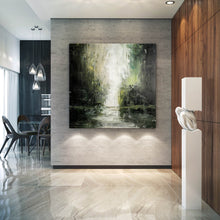 Load image into Gallery viewer, Brown Green Landscape Abstract Painting Modern Painting for Home Qp038