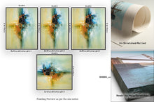 Load image into Gallery viewer, Yellow Orange Blue Abstract Canvas Ar Colorful Painting Fp34