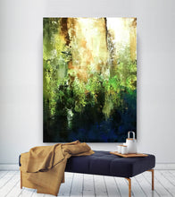 Load image into Gallery viewer, Green Abstract Wall Painting Colorful Abstract Art Bedroom Wall Art Fp059