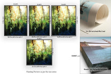 Load image into Gallery viewer, Green Abstract Wall Painting Colorful Abstract Art Bedroom Wall Art Fp059