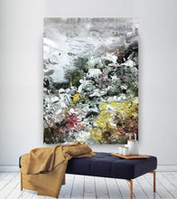 Load image into Gallery viewer, Gray Yellow White Abstract Painting Bedroom Wall Art Qp012