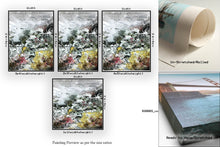 Load image into Gallery viewer, Gray Yellow White Abstract Painting Bedroom Wall Art Qp012