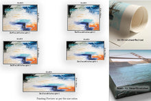 Load image into Gallery viewer, Blue White Orange Abstract Painting Large Living Room Art Fp057