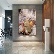 Load image into Gallery viewer, Brown Gold Home Decor XL Canvas Large Livingroom Decor Art Fp060