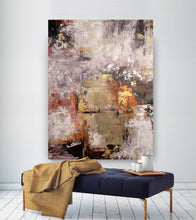 Load image into Gallery viewer, Brown Gold Home Decor XL Canvas Large Livingroom Decor Art Fp060