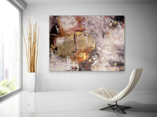Load image into Gallery viewer, Brown Gold Home Decor XL Canvas Large Livingroom Decor Art Fp060