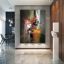 Load image into Gallery viewer, Brown Red Yellow Abstract Painting Large Art on Canvas Fp063