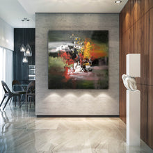 Load image into Gallery viewer, Brown Red Yellow Abstract Painting Large Art on Canvas Fp063