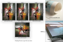 Load image into Gallery viewer, Brown Red Yellow Abstract Painting Large Art on Canvas Fp063