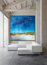 Load image into Gallery viewer, Original Blue Sky Abstract Painting,Large Wall White Canvas Painting Bl012