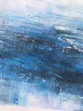 Load image into Gallery viewer, Blue White Abstract Painting,Abstract Painting Large Works of Art Dp123