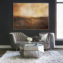 Load image into Gallery viewer, Orange Abstract Painting Large Sky Landscape Painting Brown Painting Dp131