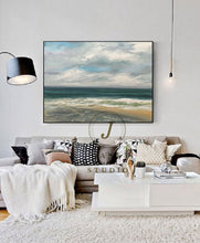 Load image into Gallery viewer, Large Sky And Sea Painting Beach Texture Painting Qp086