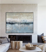 Load image into Gallery viewer, Blue Ocean Abstract Painting Sea and Sky Landscape Painting Dp129