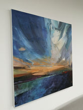 Load image into Gallery viewer, Blue Painting Landscape Abstract Painting Sky Abstract Painting Bp105