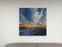 Load image into Gallery viewer, Blue Painting Landscape Abstract Painting Sky Abstract Painting Bp105
