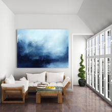 Load image into Gallery viewer, Deep Blue Sea Landscape Painting Abstract Landscape Art Dp092