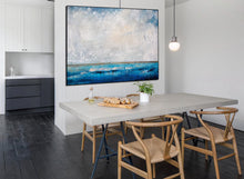 Load image into Gallery viewer, Extra Large Wall Art Ocean Abstract Painting Blue Level Painting NP002
