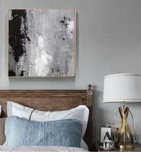 Load image into Gallery viewer, Black And White Abstract Painting Large Contemporary Canvas Wall Art Ap021