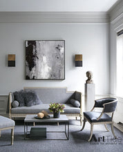 Load image into Gallery viewer, Black And White Abstract Painting Large Contemporary Canvas Wall Art Ap021