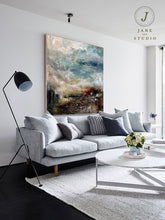 Load image into Gallery viewer, Beach Texture Painting,Original Sea Abstract Oil Painting Qp057