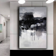 Load image into Gallery viewer, Black And White Wall Art Abstract Painting Contemporary Painting YP052